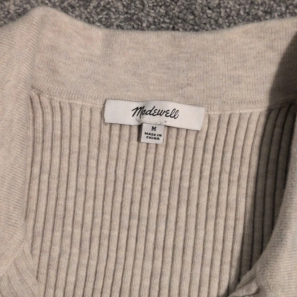 Madewell Owen Ribbed Polo Tank Size Medium - Picture 3 of 7